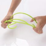 10pcs/lot 38cm Colorful outdoor drying plastic hangers rainbow clothes rack candy color clothes hanger - Image 4