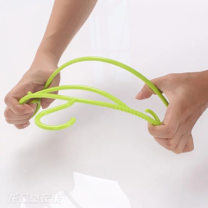 10pcs/lot 38cm Colorful outdoor drying plastic hangers rainbow clothes rack candy color clothes hanger - Image 4