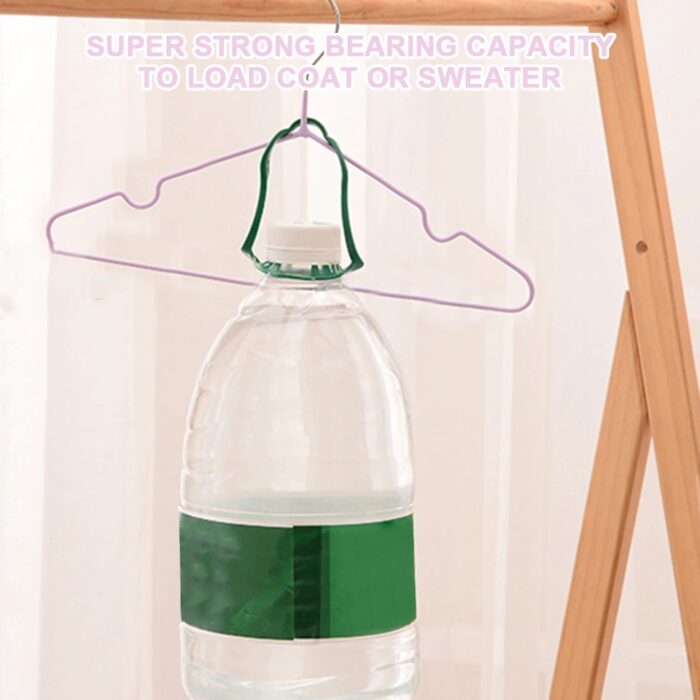 3 Piece of Colorful Rubber Stainless Steel Hangers For Clothes Pegs Antiskid Drying Clothes Rack Non Slip Hanger Outdoor Drying Rack - Image 5