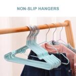 3 Piece of Colorful Rubber Stainless Steel Hangers For Clothes Pegs Antiskid Drying Clothes Rack Non Slip Hanger Outdoor Drying Rack - Image 9
