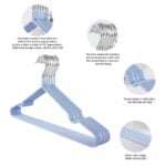 3 Piece of Colorful Rubber Stainless Steel Hangers For Clothes Pegs Antiskid Drying Clothes Rack Non Slip Hanger Outdoor Drying Rack - Image 7