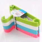 10pcs/lot 38cm Colorful outdoor drying plastic hangers rainbow clothes rack candy color clothes hanger - Image 3