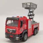 Sliding Alloy Fire Truck Model Children Toys Fire Engine/Aerial Fire Rescue - Image 3