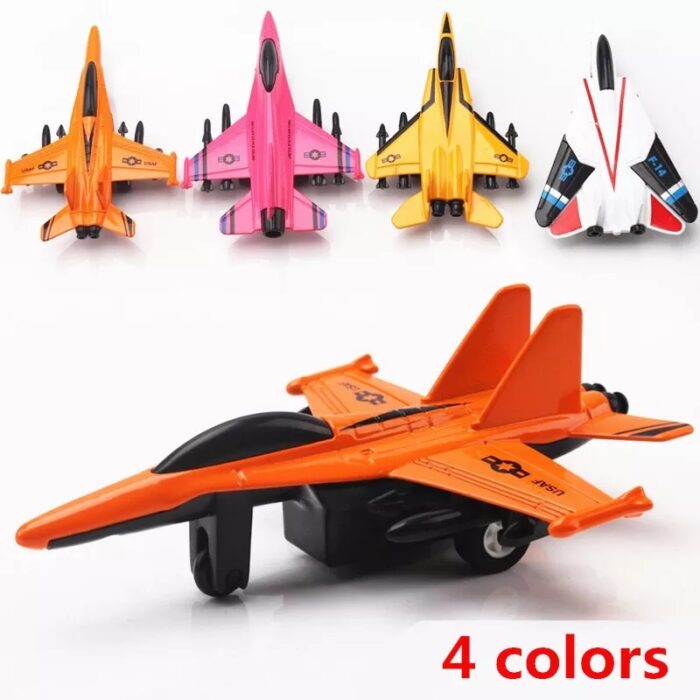 Alloy Aircraft model kids toys Military Model Toy Lifelike Warplane Kids Fighter Pull Back Airplane Birthday Gift - Image 3