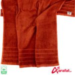 Bath Towel Cotton 1 Pcs 28 x 54 Inch Brown Color - Image 3