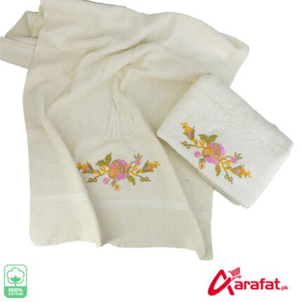 Bath Towel Cotton 1 Pcs 27 x 55 Inch White Color
