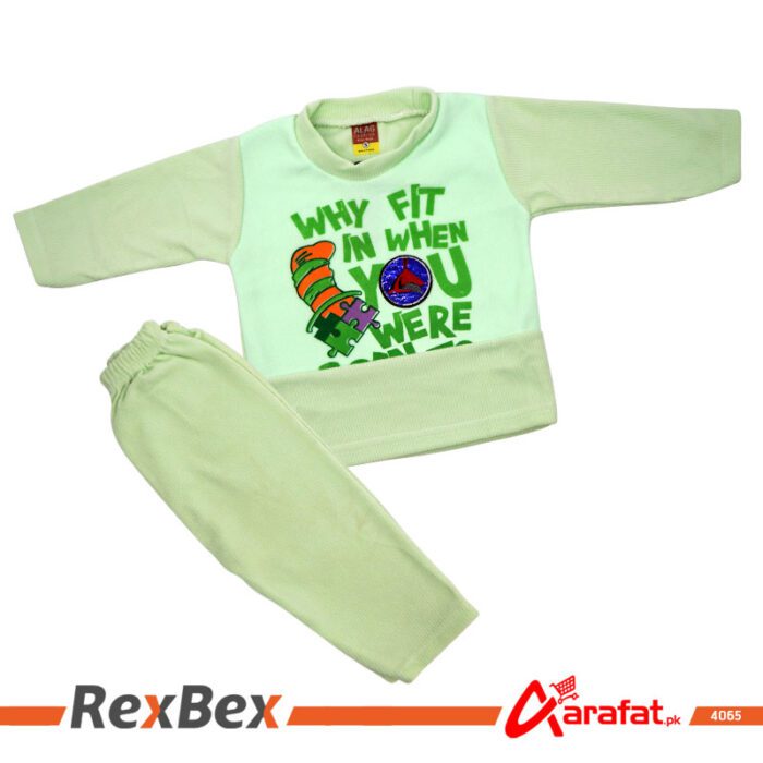 Alag Fashion Fleeces two piece Unisex baby/baba Suit for winters  - Image 3