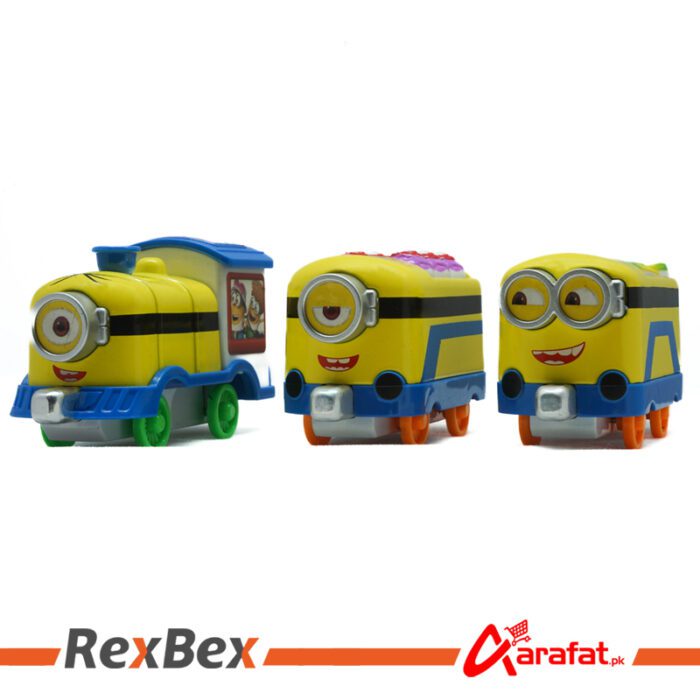 Toys Minion DESPICABLE ME 3 Metal Die Cast with Magnet Train assorted single unit Action for Kids Yellow, Blue - Image 4