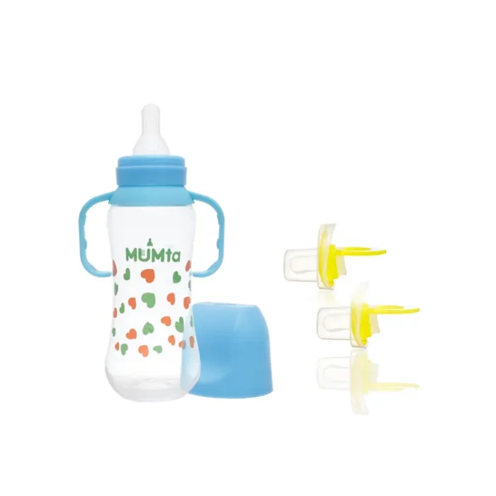 Gorey 250ml trasperent feeder handle Mumta Classic Plus Feeder 250ml With Handle BPA Free Standard Neck - Image 1