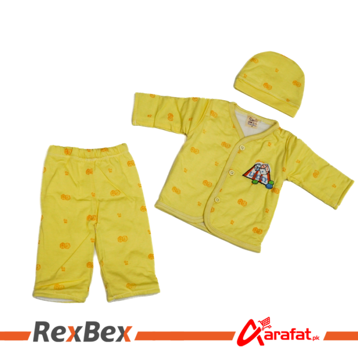 Smile Kids Wear 3 Piece Suits for Babies Zero size for Unisex. - Image 3