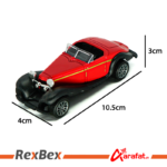 10.5CM Red color 1:43 Scale Toy Car Metal Alloy Pull Back Diecast Classical Car Vehicles Model Children Kids Collection Toys - Image 2
