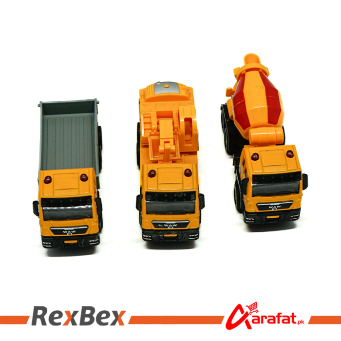 Sliding Alloy construction work vehicles Model Children Toys Pull back construction work trucks. - Image 5