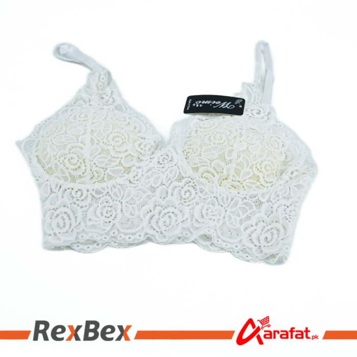 Beautiful Womens Lace Bra - Fancy Net Top Bra - Image 3