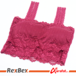 Ladies Lace Bra (Blouse) - Floral Lace Net Top Free size - Image 2