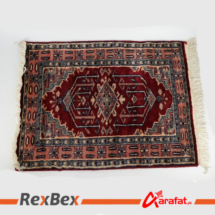 2ft/3ft Red Vintage Handmade Rug - Best Persian, Irani, Afghani handmade Rugs - Image 5