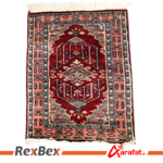 2ft/3ft Red Vintage Handmade Rug - Best Persian, Irani, Afghani handmade Rugs - Image 3