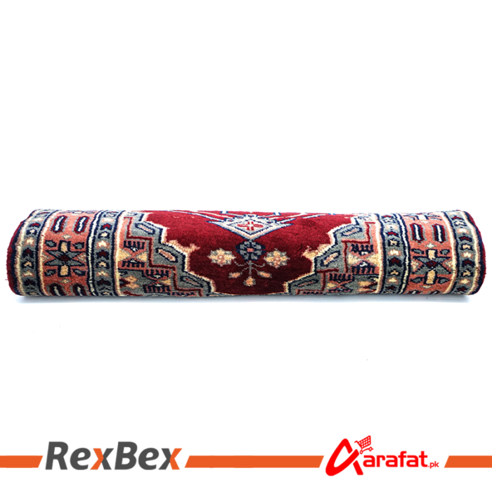 2ft/3ft Red Vintage Handmade Rug - Best Persian, Irani, Afghani handmade Rugs - Image 4