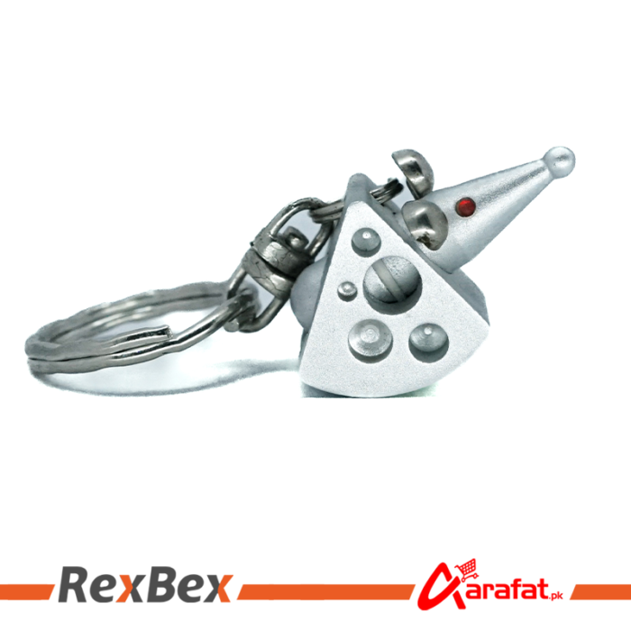 Mouse and Cheese Metal Keychain Keyring Collection- Make Your Keys Prominent - Image 3