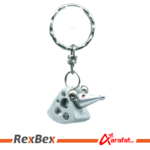 Mouse and Cheese Metal Keychain Keyring Collection- Make Your Keys Prominent - Image 2
