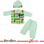 Tentex infant wear Baby Suits DOT Kids Wear Zero Size Polar Fleece Eyes - Image 3