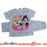 2 piece cartoon printed Night suit/sleep wear for girls - Chip n Dale Cartoon printed Night Suit