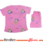 2 Piece Night Suit Sleep wear for girls Hello Kitty designed pajamas – Nighty / Night dress - Image 2