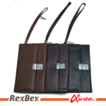 Genuine Leather Lockable Travel Wallet and Card Holder - Documents And Travelers Cheques Organizer - Image 2