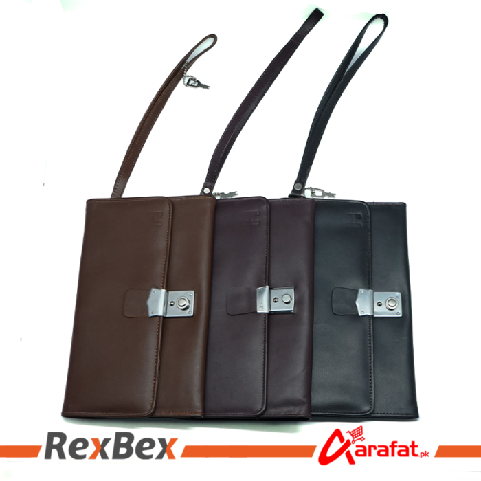 Genuine Leather Lockable Travel Wallet and Card Holder - Documents And Travelers Cheques Organizer - Image 2